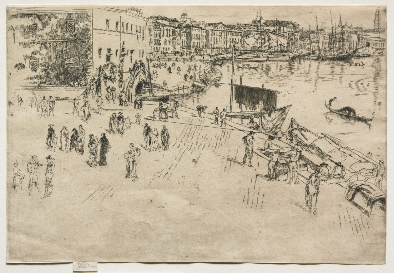 O Riva, n ° 1, 1880. de James Abbott McNeill Whistler