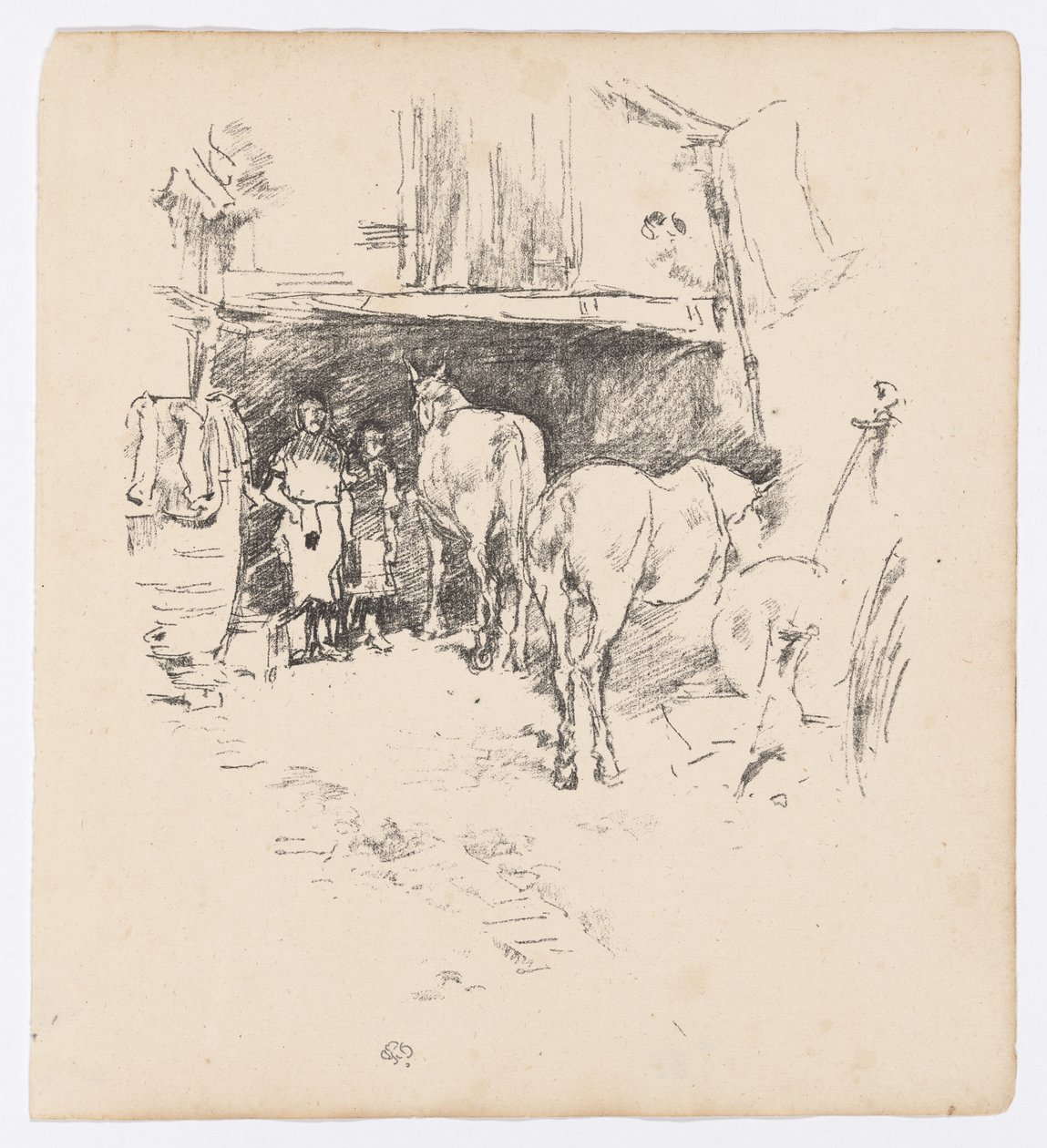 O pátio dos Smith de James Abbott McNeill Whistler