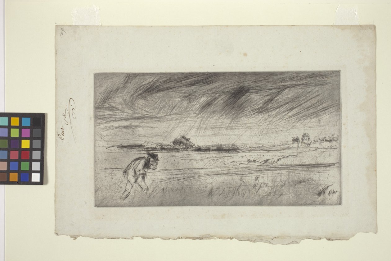 A Tempestade (ponto seco) de James Abbott McNeill Whistler