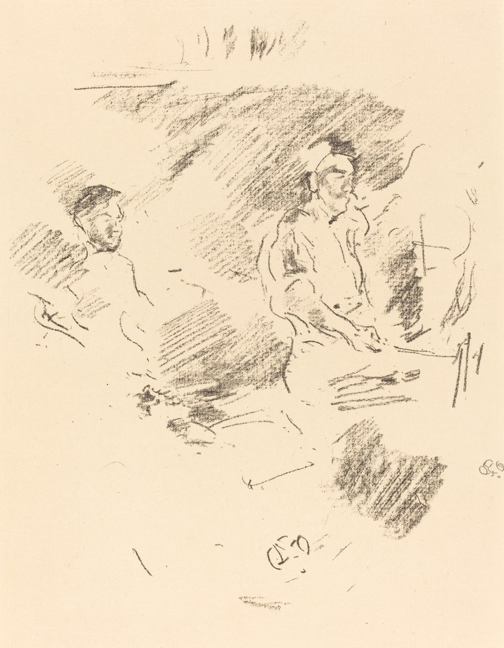 O braço forte, 1895. de James Abbott McNeill Whistler