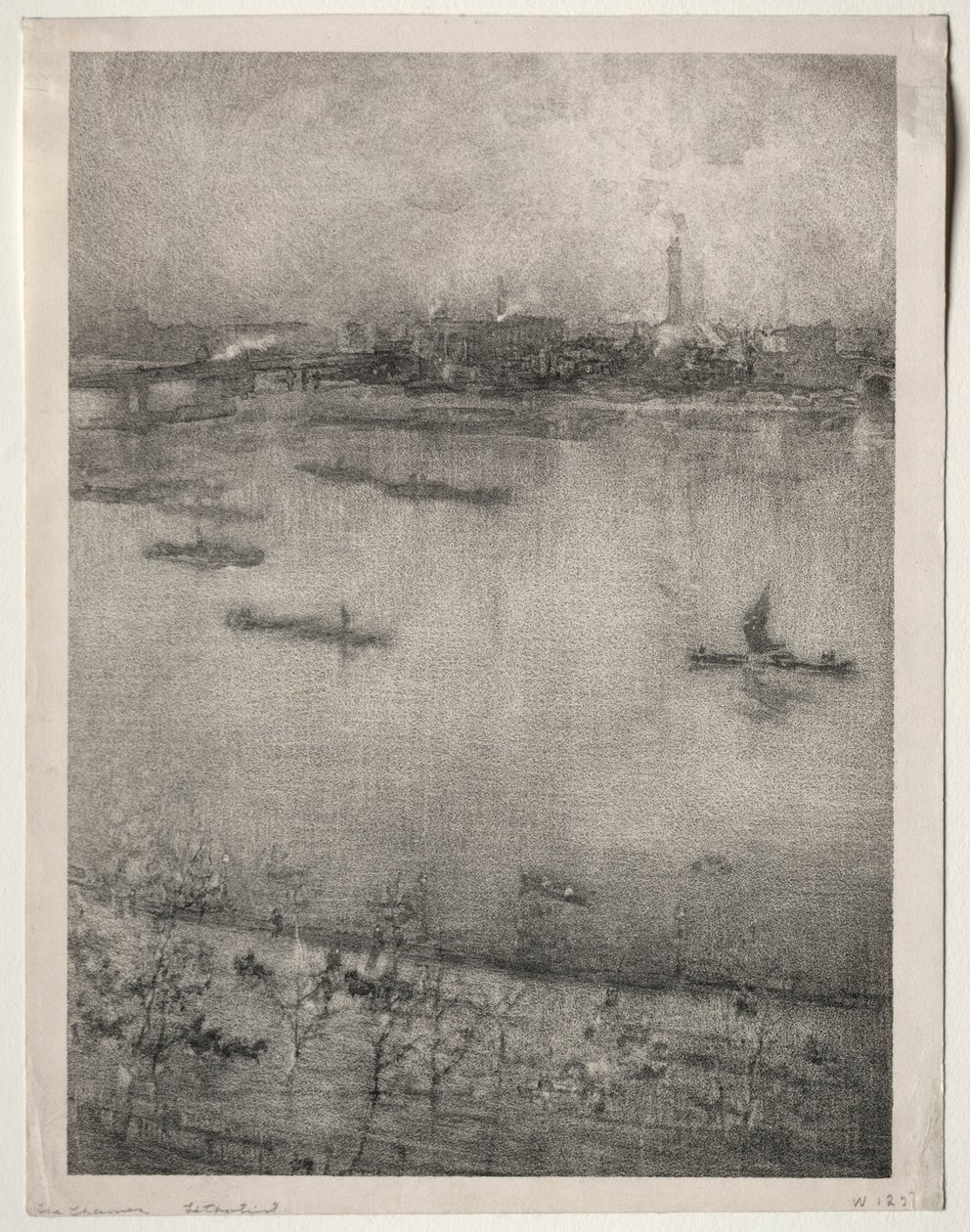 O Tamisa, 1896. de James Abbott McNeill Whistler