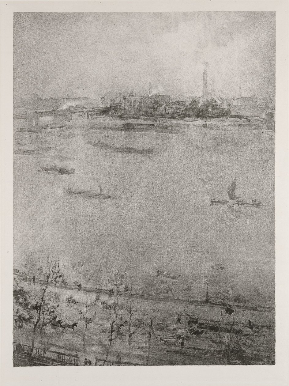 O Tamisa, 1896 de James Abbott McNeill Whistler