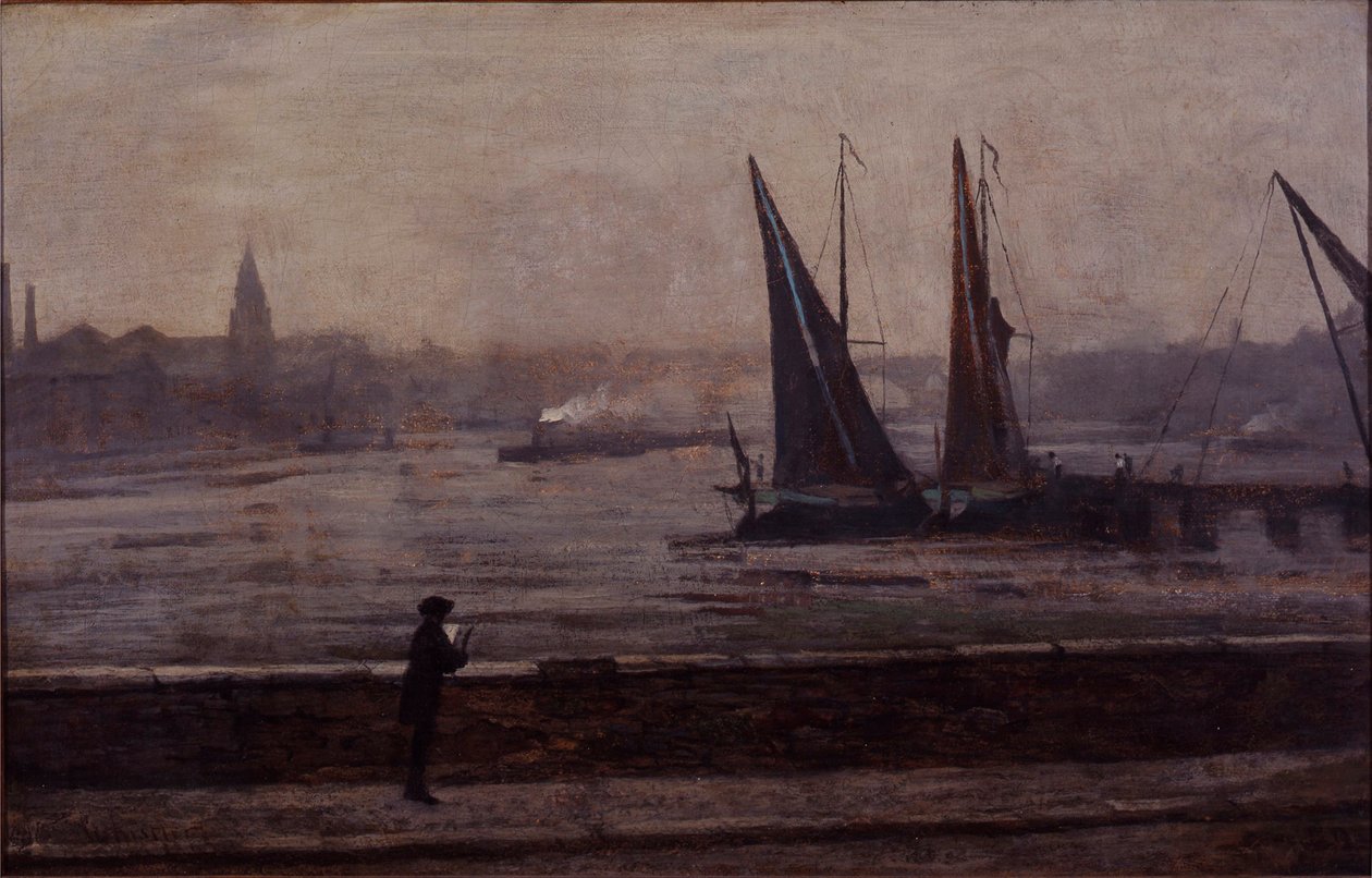 O Tamisa a partir da Ponte de Battersea de James Abbott McNeill Whistler