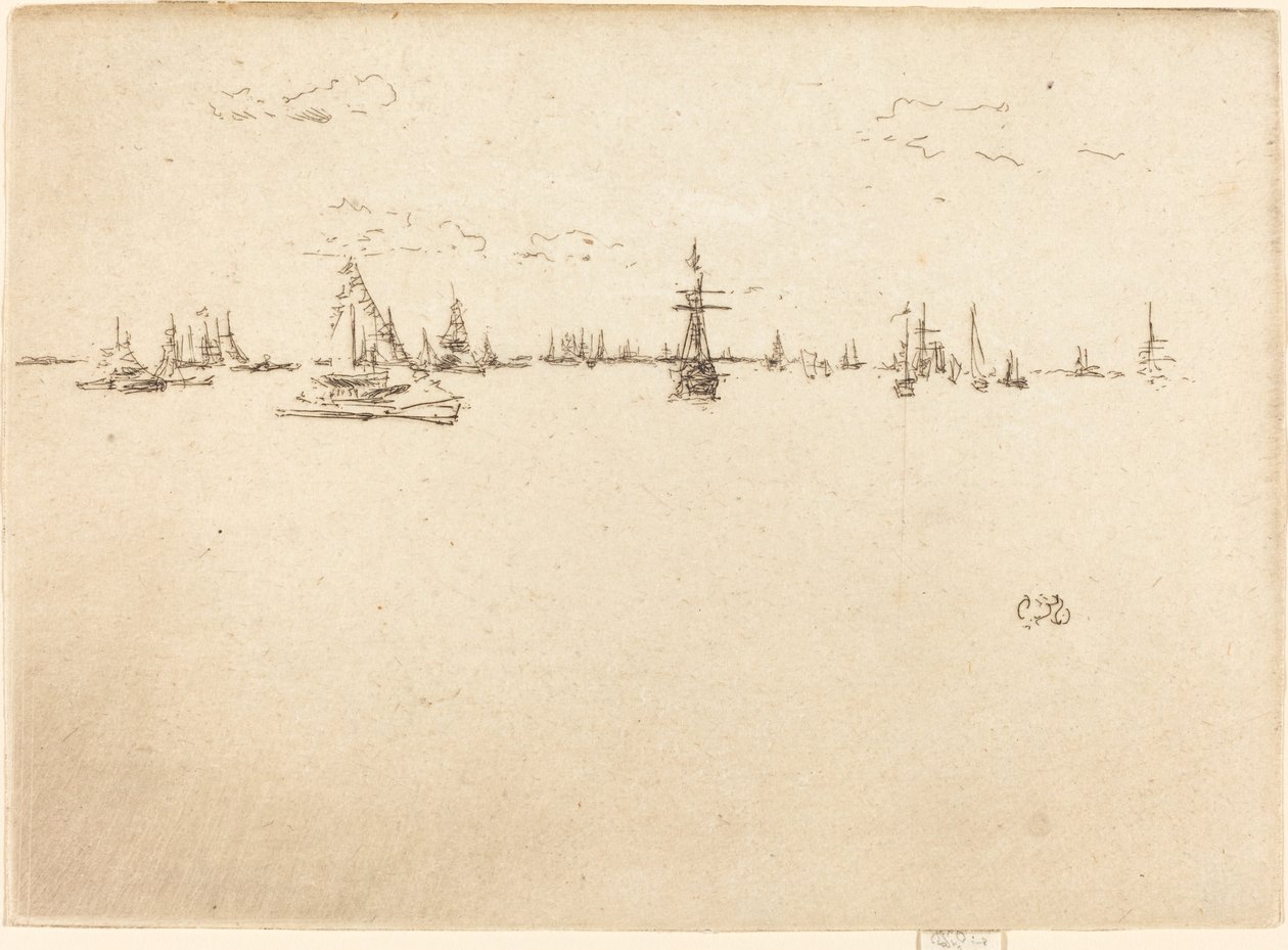 The Turret-Ship, 1887. de James Abbott McNeill Whistler
