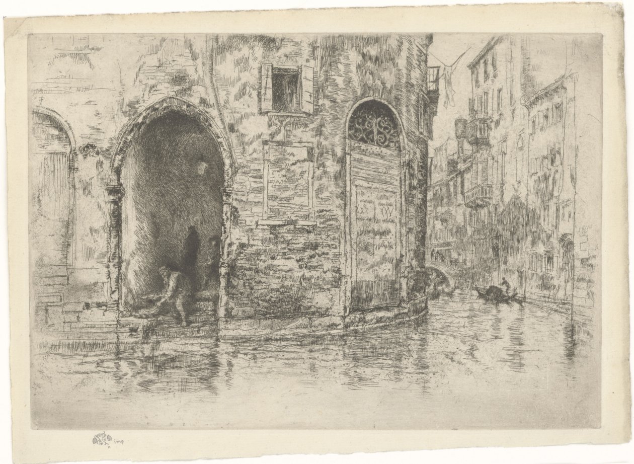 The Two Doorways. Primeiro episódio de Veneza, página 2 (de 12) de James Abbott McNeill Whistler
