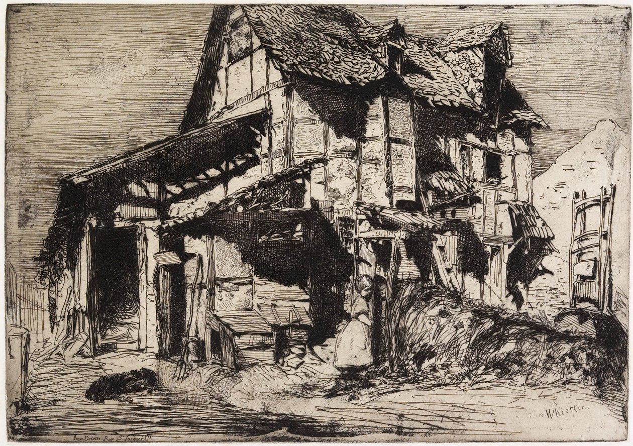 O Inseguro Cortiço do "Twelve Etchings from Nature" de James Abbott McNeill Whistler