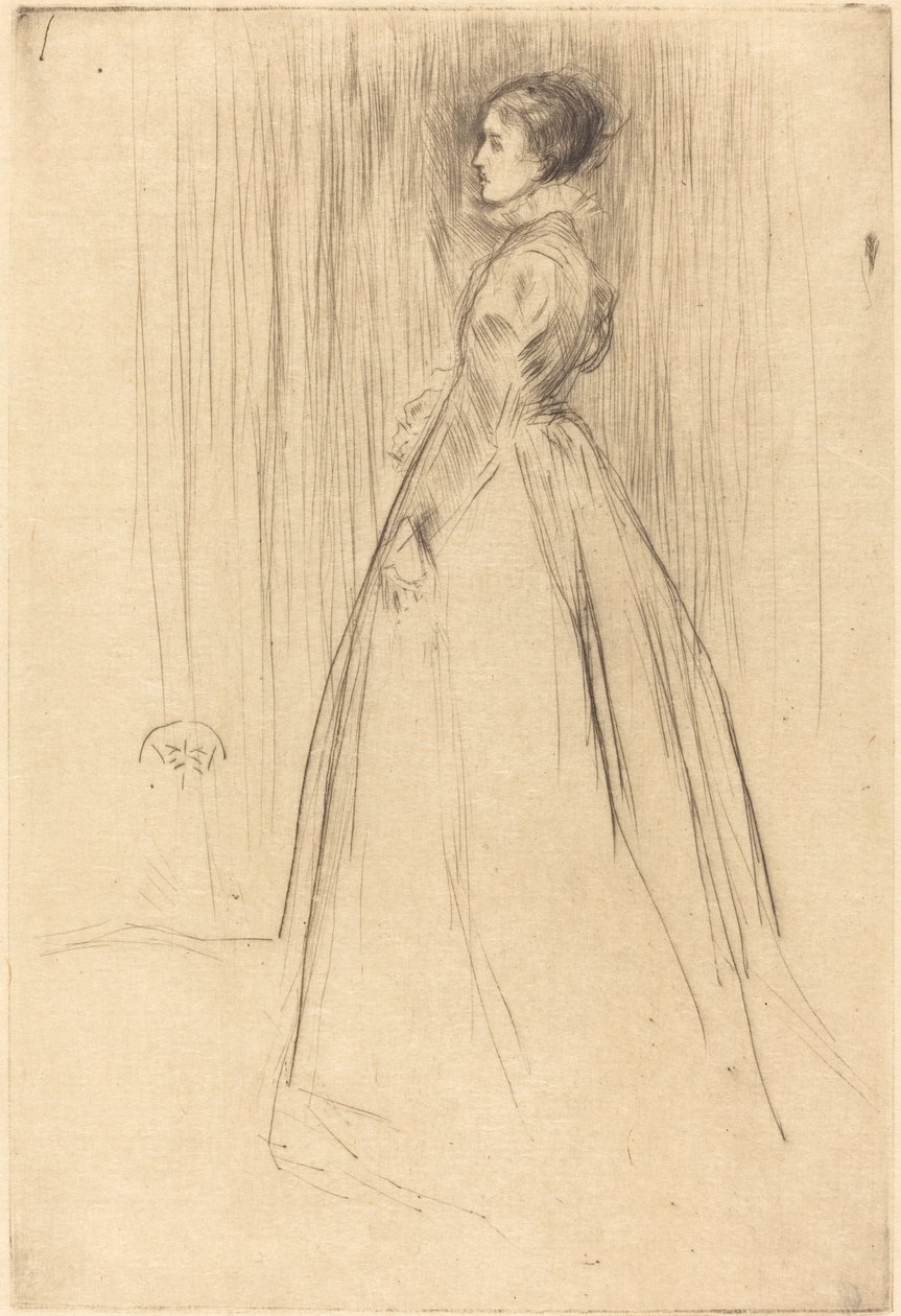 O Vestido de Veludo, 1873. de James Abbott McNeill Whistler