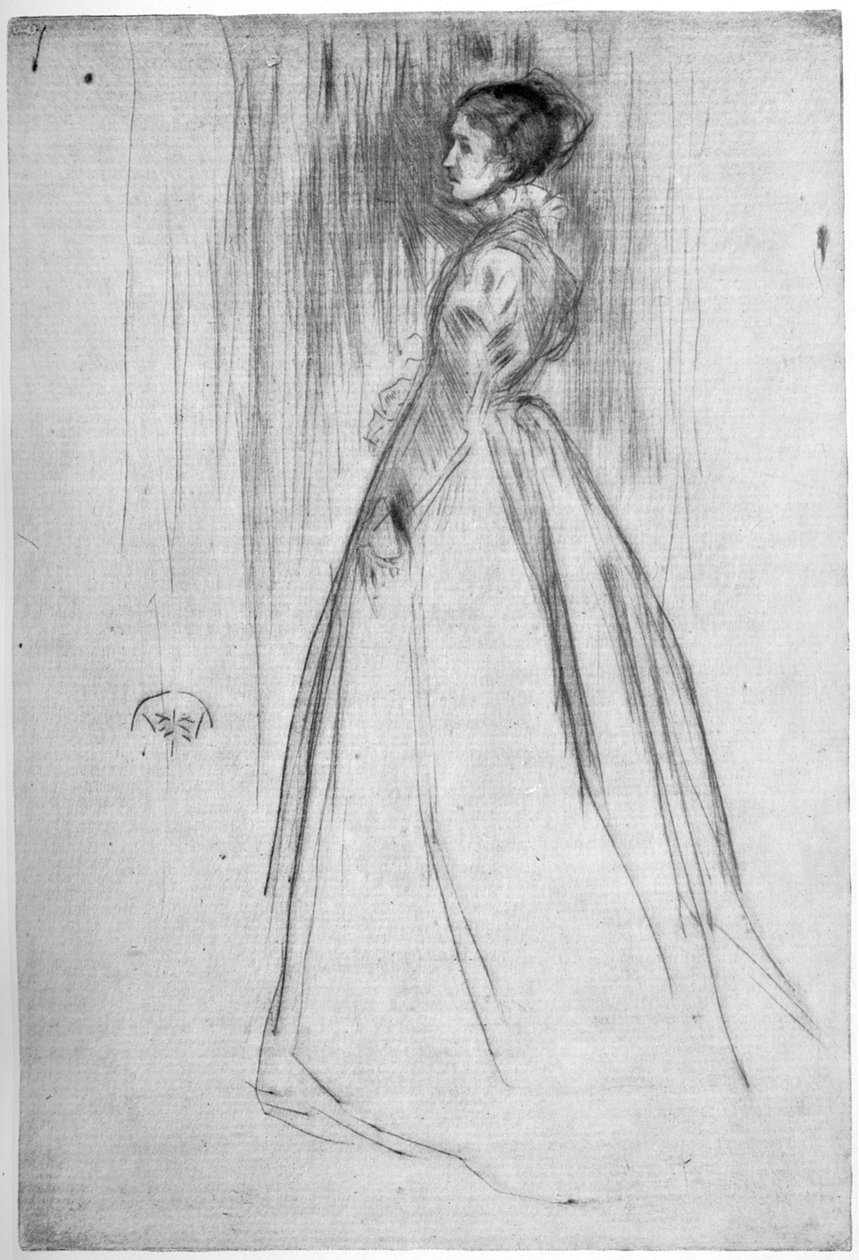 O vestido de veludo, 1873 1904. de James Abbott McNeill Whistler