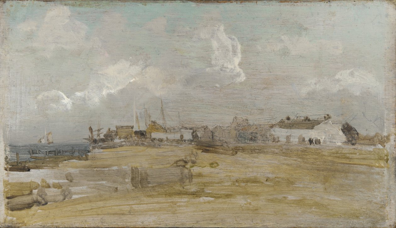 A Casa Branca, c.1884-85 (óleo sobre painel de madeira) de James Abbott McNeill Whistler
