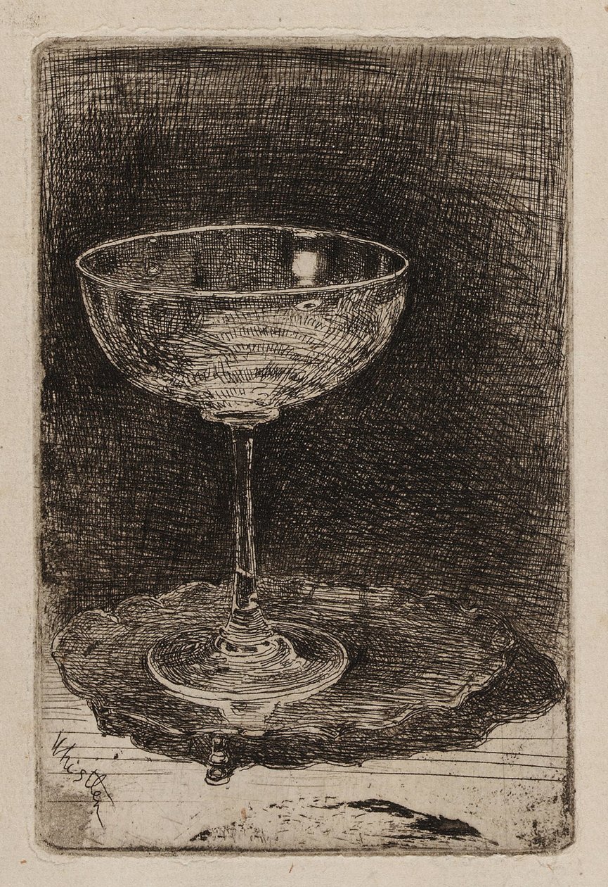 A Taça de Vinho, 1858. de James Abbott McNeill Whistler