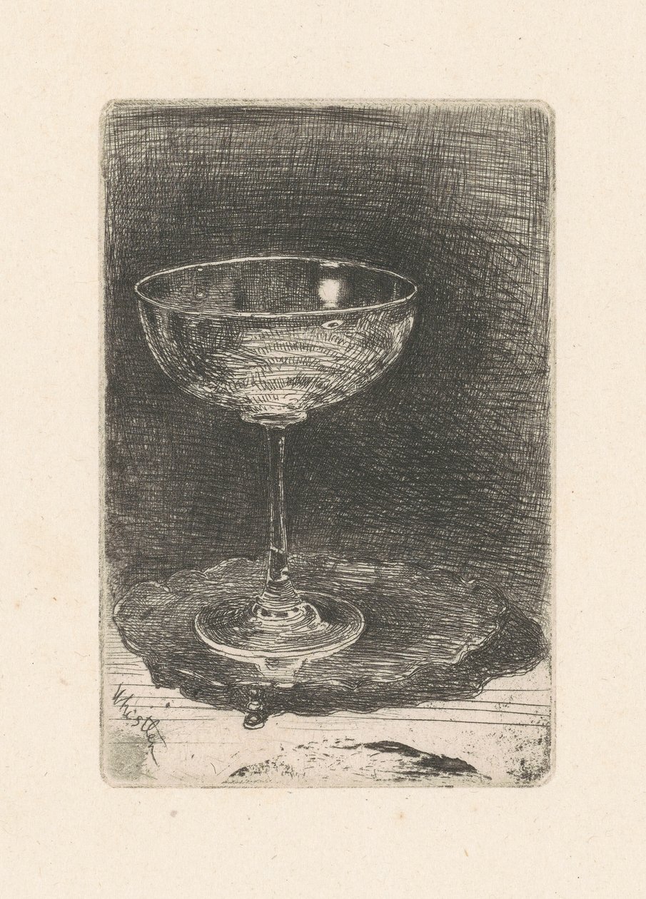 A Taça de Vinho, 1859. de James Abbott McNeill Whistler