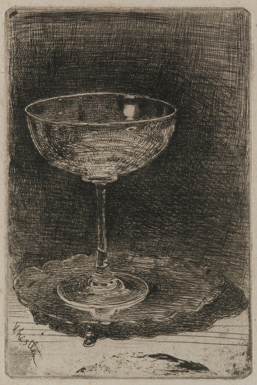 The Wine Glass, 1858. de James Abbott McNeill Whistler