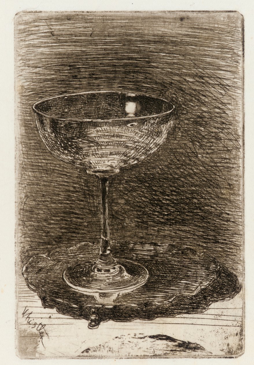 O copo de vinho, 1858. de James Abbott McNeill Whistler