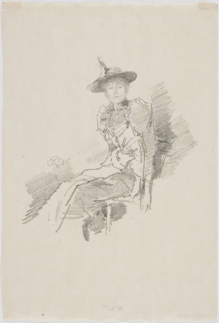 O chapéu alado, 1890 (litho no papel) de James Abbott McNeill Whistler