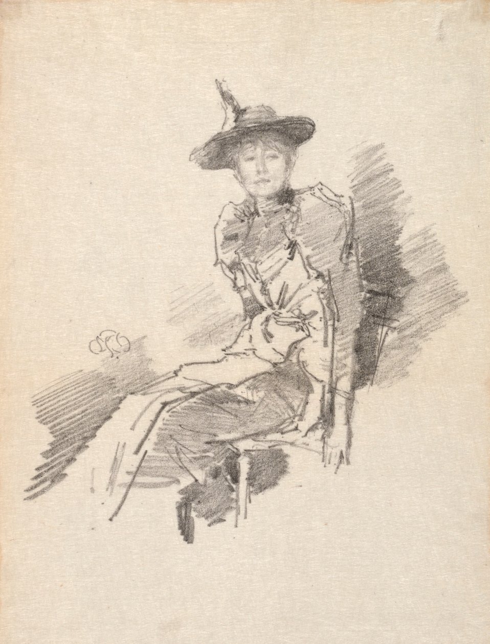 O Chapéu Alado, 1890. de James Abbott McNeill Whistler