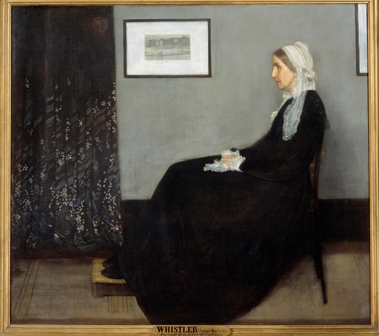 A mãe do artista ou arranjo em cinzento e preto n°1 de James Abbott McNeill Whistler