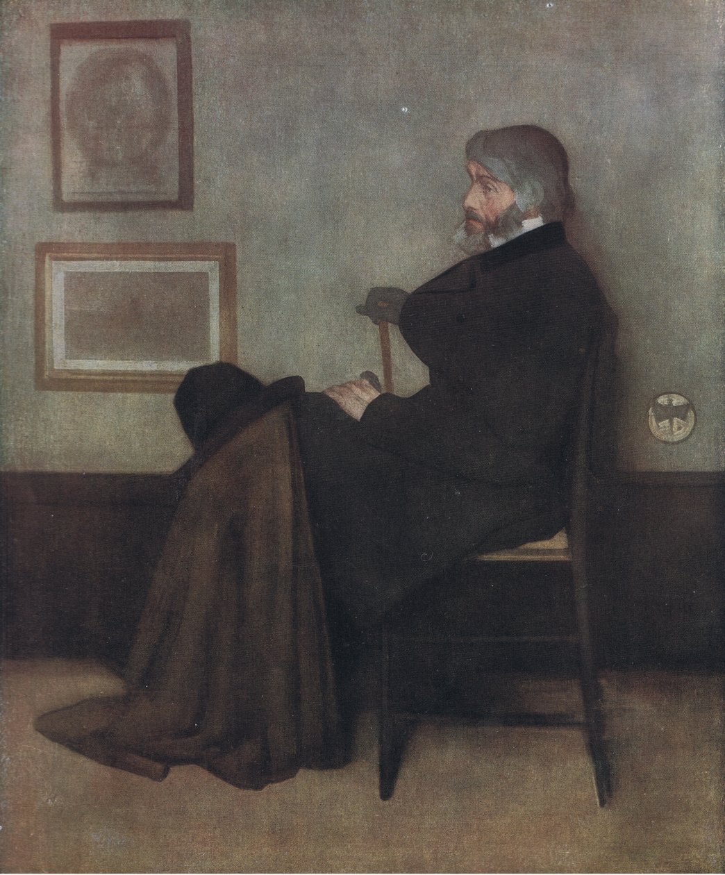 Retrato de Thomas Carlyle, Bibbys Annual, 1916-1917 de James Abbott McNeill Whistler