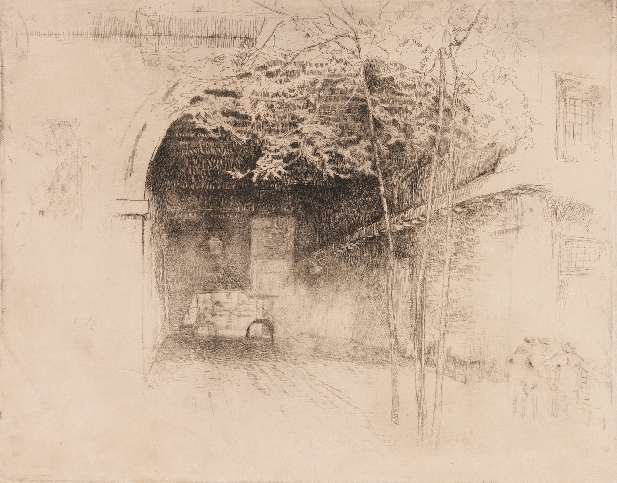 Traghetto, 1879-1880. de James Abbott McNeill Whistler