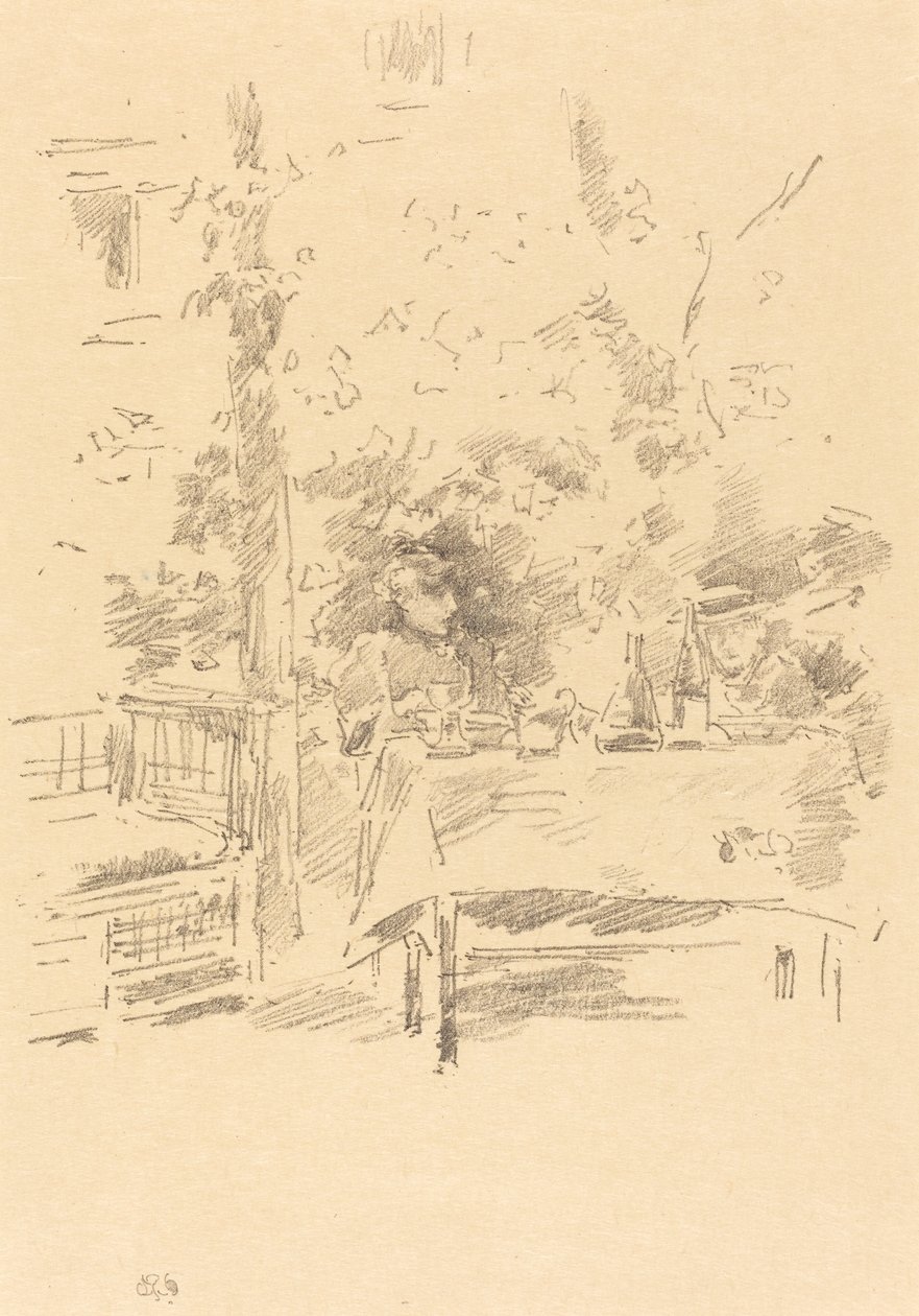 Tete-a-tete no Jardim, 1894. de James Abbott McNeill Whistler