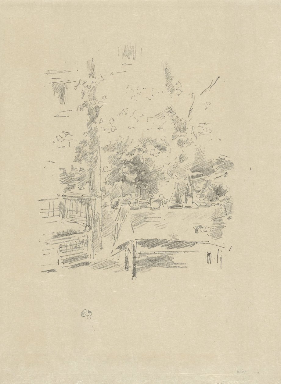 Tête-a-tête no jardim de James Abbott McNeill Whistler
