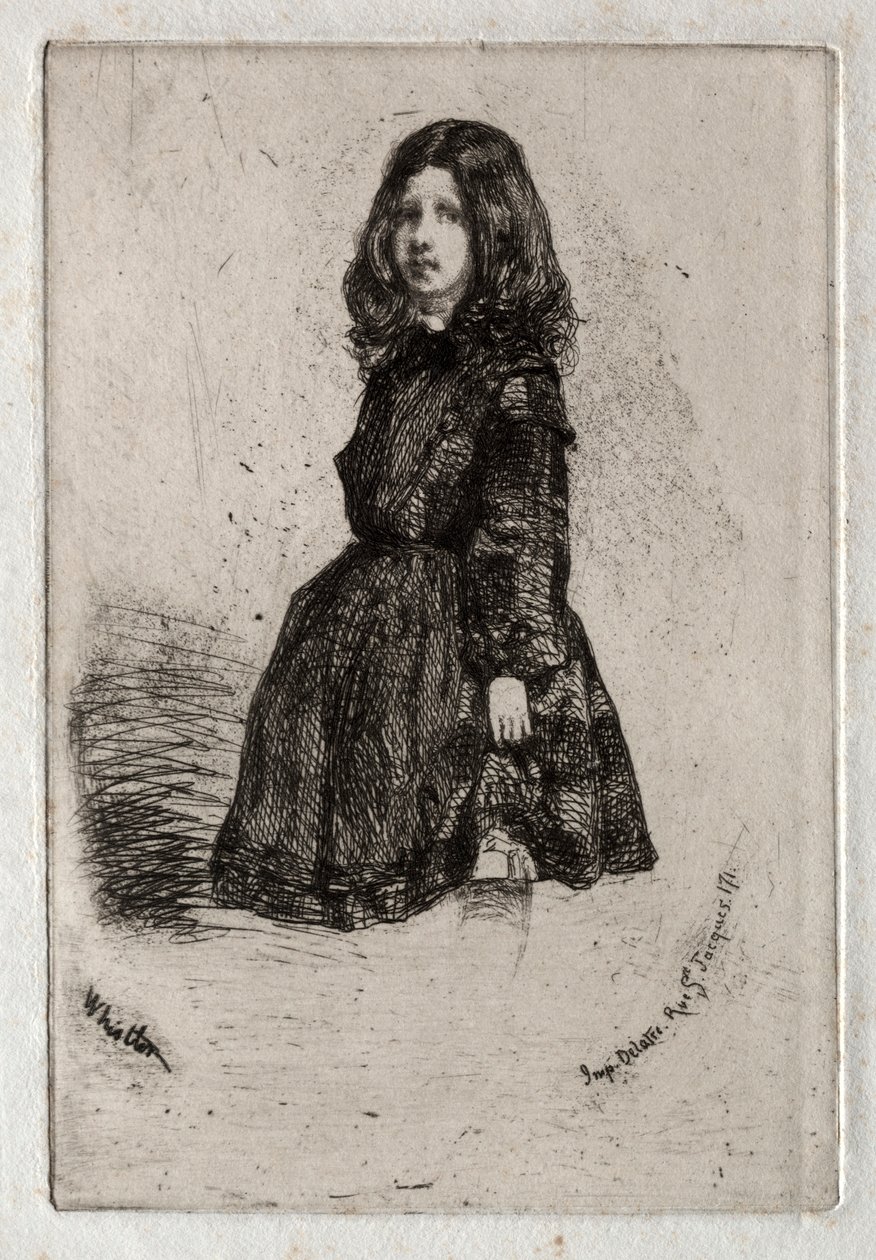 Doze gravuras da natureza: Annie, 1858. de James Abbott McNeill Whistler