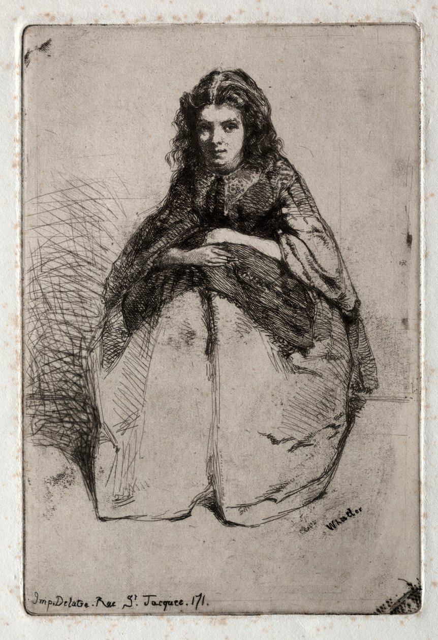 Doze gravuras da natureza: Fumette, 1858. de James Abbott McNeill Whistler