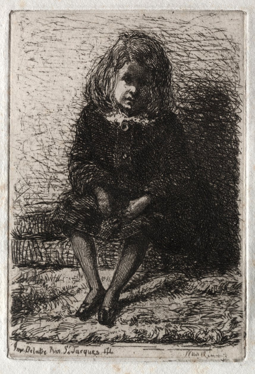 Doze gravuras da natureza: Little Arthur, 1858. de James Abbott McNeill Whistler