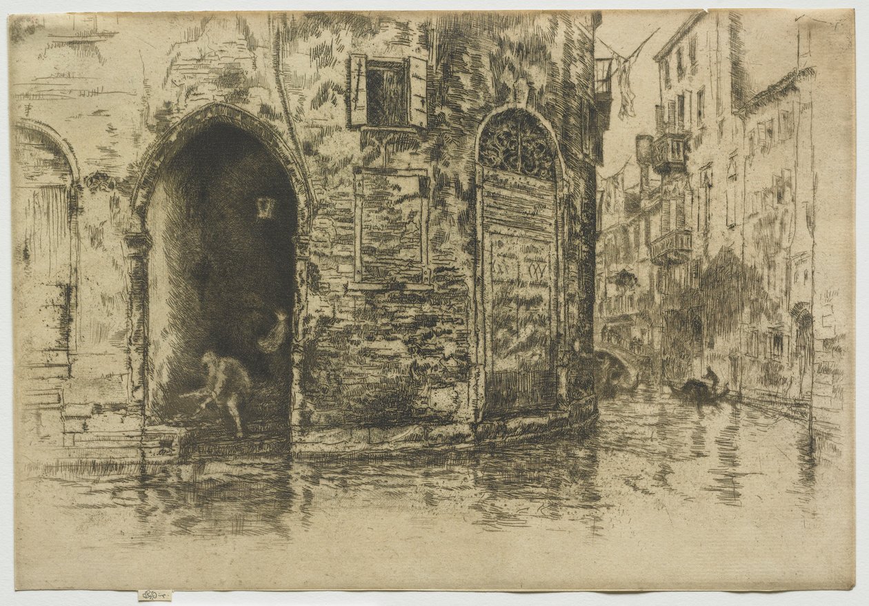Duas portas, 1880. de James Abbott McNeill Whistler