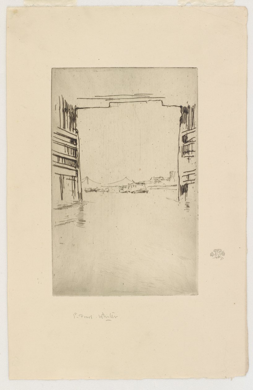 Debaixo da velha Battersea Bridge, 1879. de James Abbott McNeill Whistler