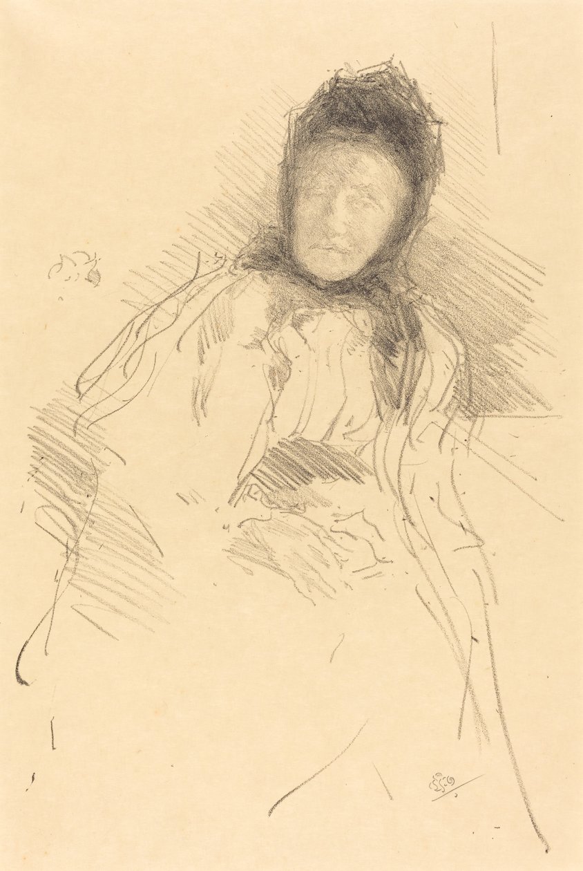 Esboço Inacabado de Lady Haden, 1895. de James Abbott McNeill Whistler