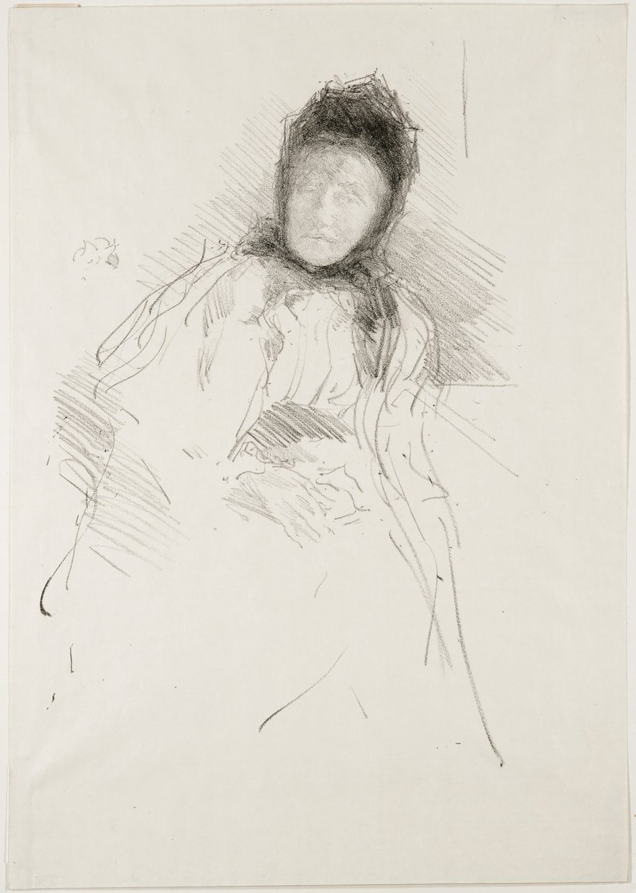 Esboço inacabado de Lady Haden, 1895 de James Abbott McNeill Whistler