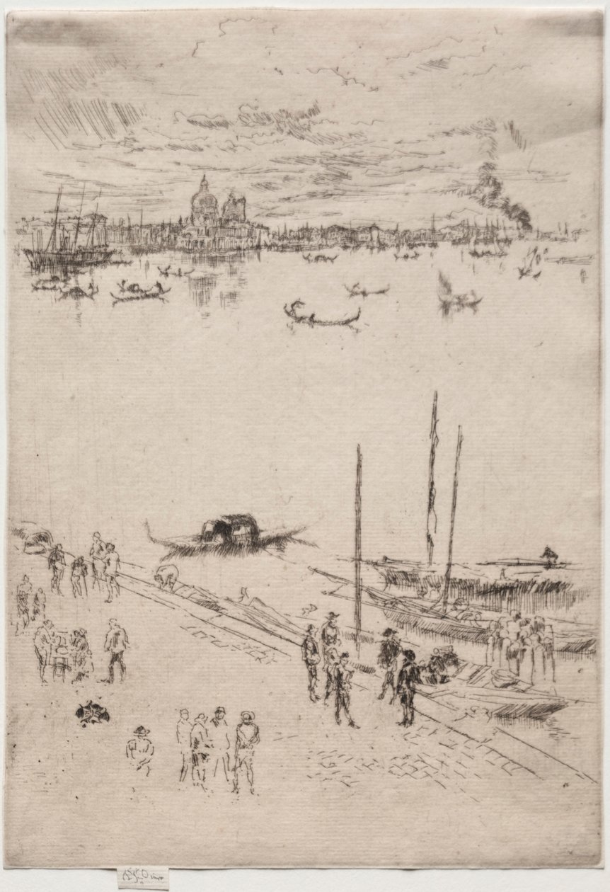 Veneza na vertical. de James Abbott McNeill Whistler