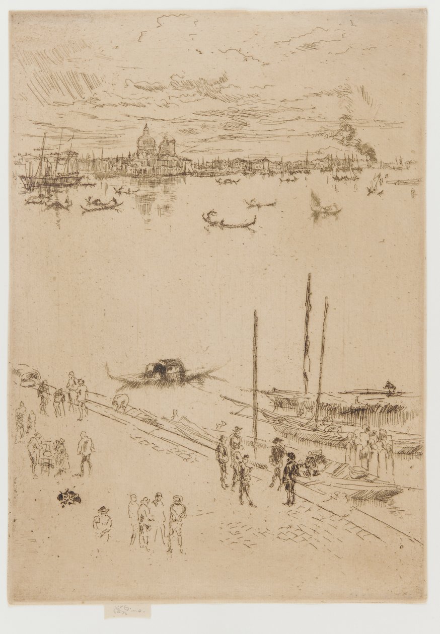 Veneza direita, 1879-1880. de James Abbott McNeill Whistler
