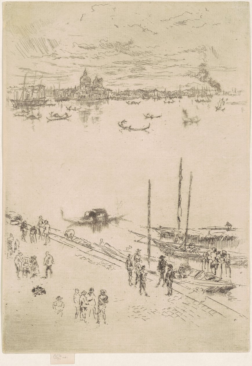 Veneza direita, 1879-1880. de James Abbott McNeill Whistler