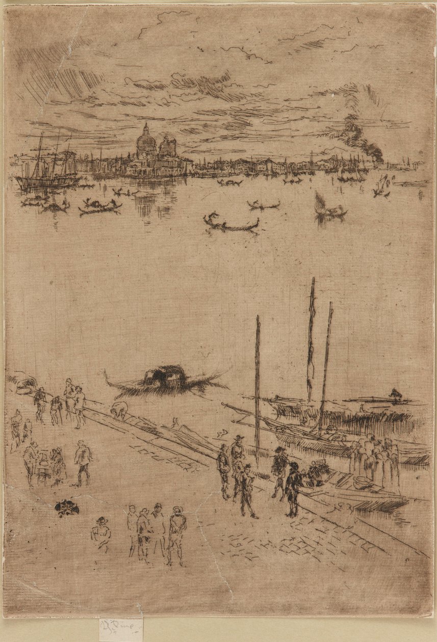 Veneza vertical, 1879-1880. de James Abbott McNeill Whistler