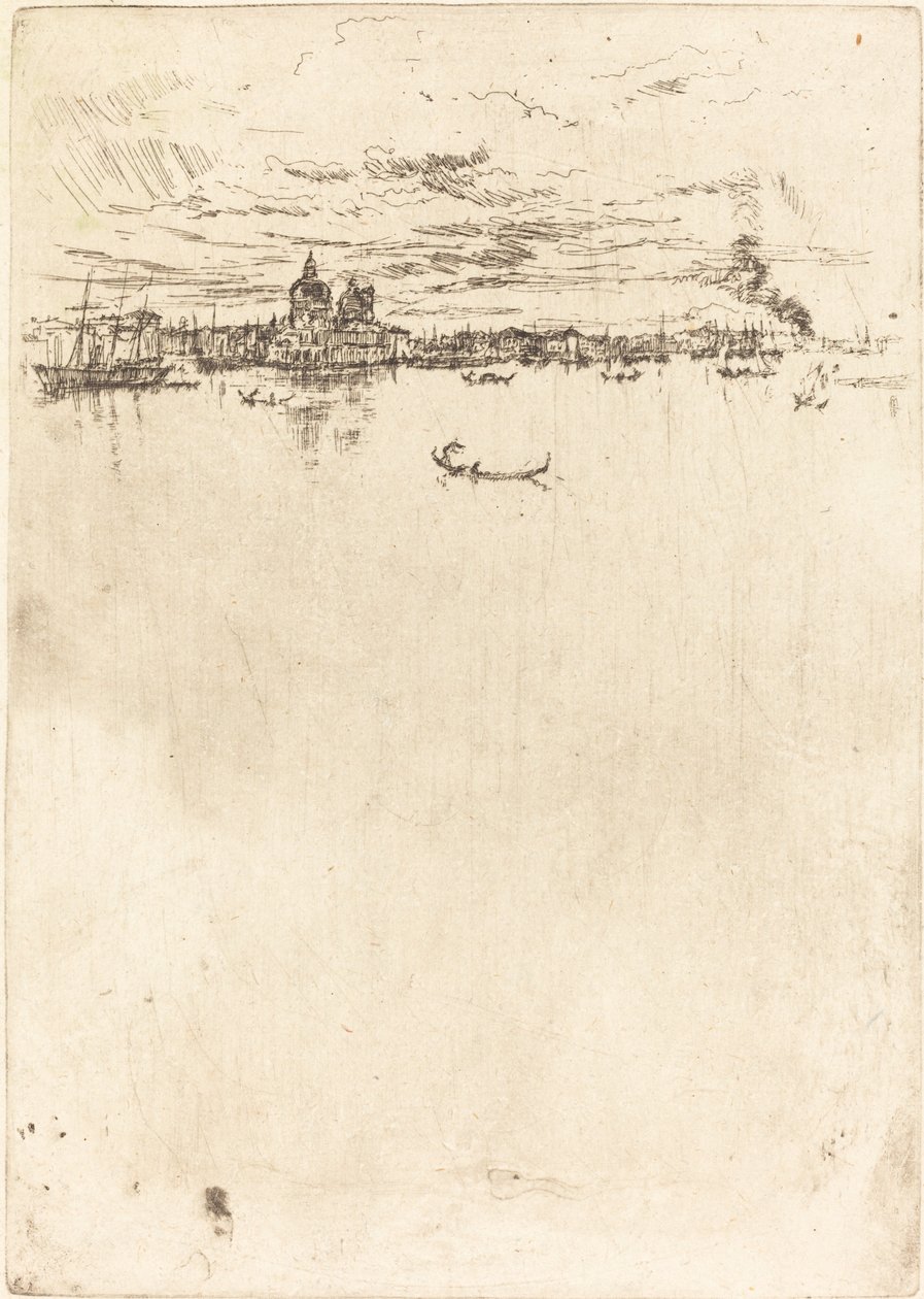 Veneza vertical, 1879-1880. de James Abbott McNeill Whistler
