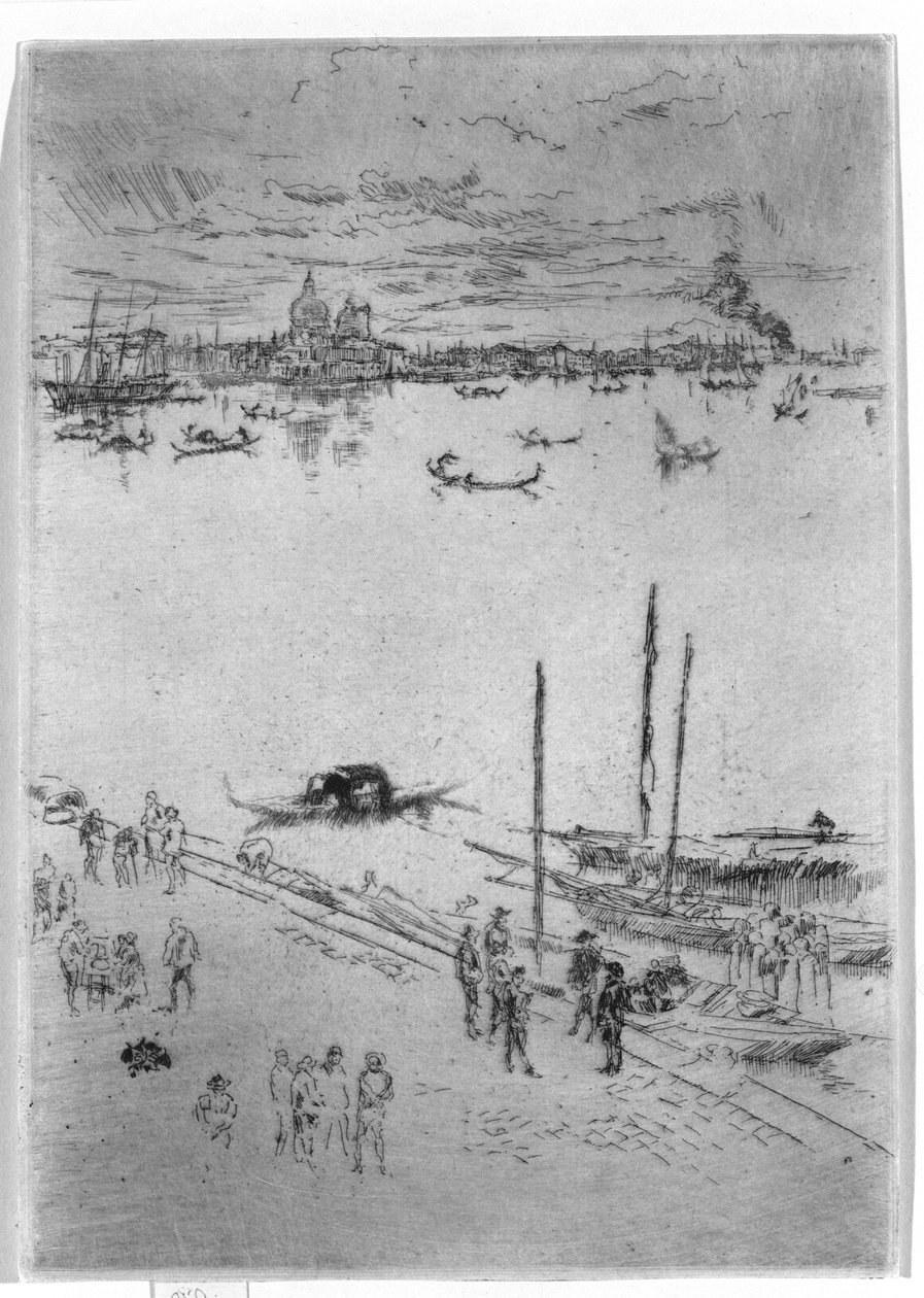 Veneza vertical, 1879-80 de James Abbott McNeill Whistler