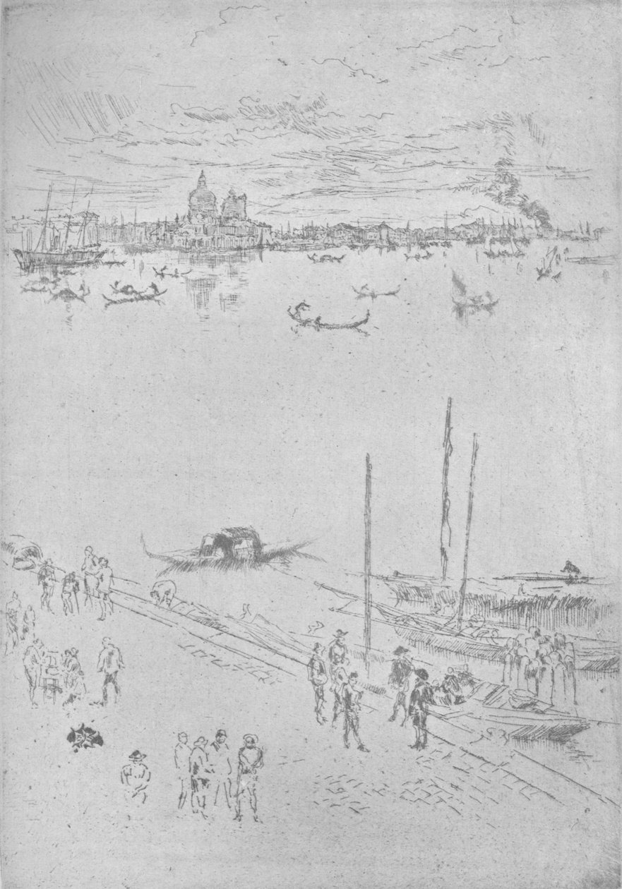 Veneza na vertical, c1880, 1904 de James Abbott McNeill Whistler