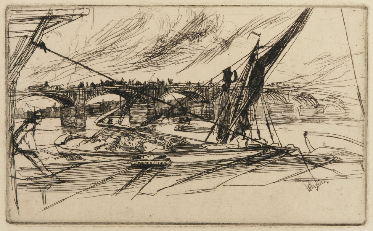 Ponte Vauxhall, 1861. de James Abbott McNeill Whistler