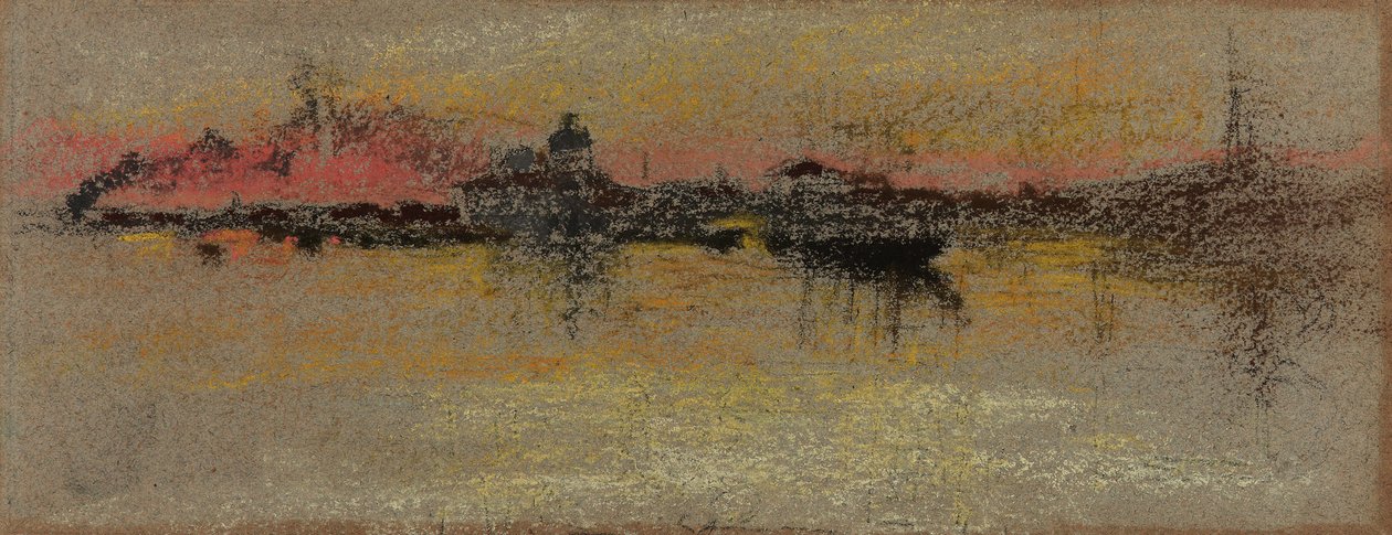 Veneza: Nascer do Sol no Rialto, 1880. de James Abbott McNeill Whistler