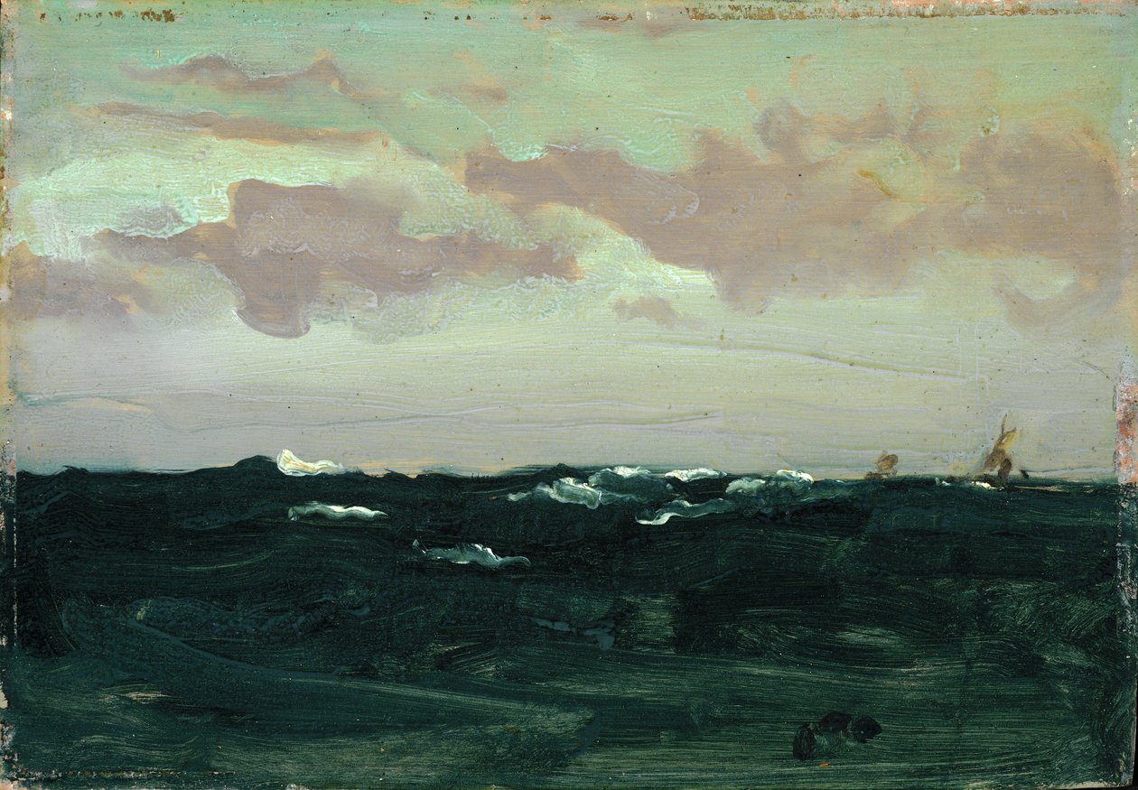 Violet e Blue: Entre os Rolos, c.1893 (óleo sobre painel) de James Abbott McNeill Whistler