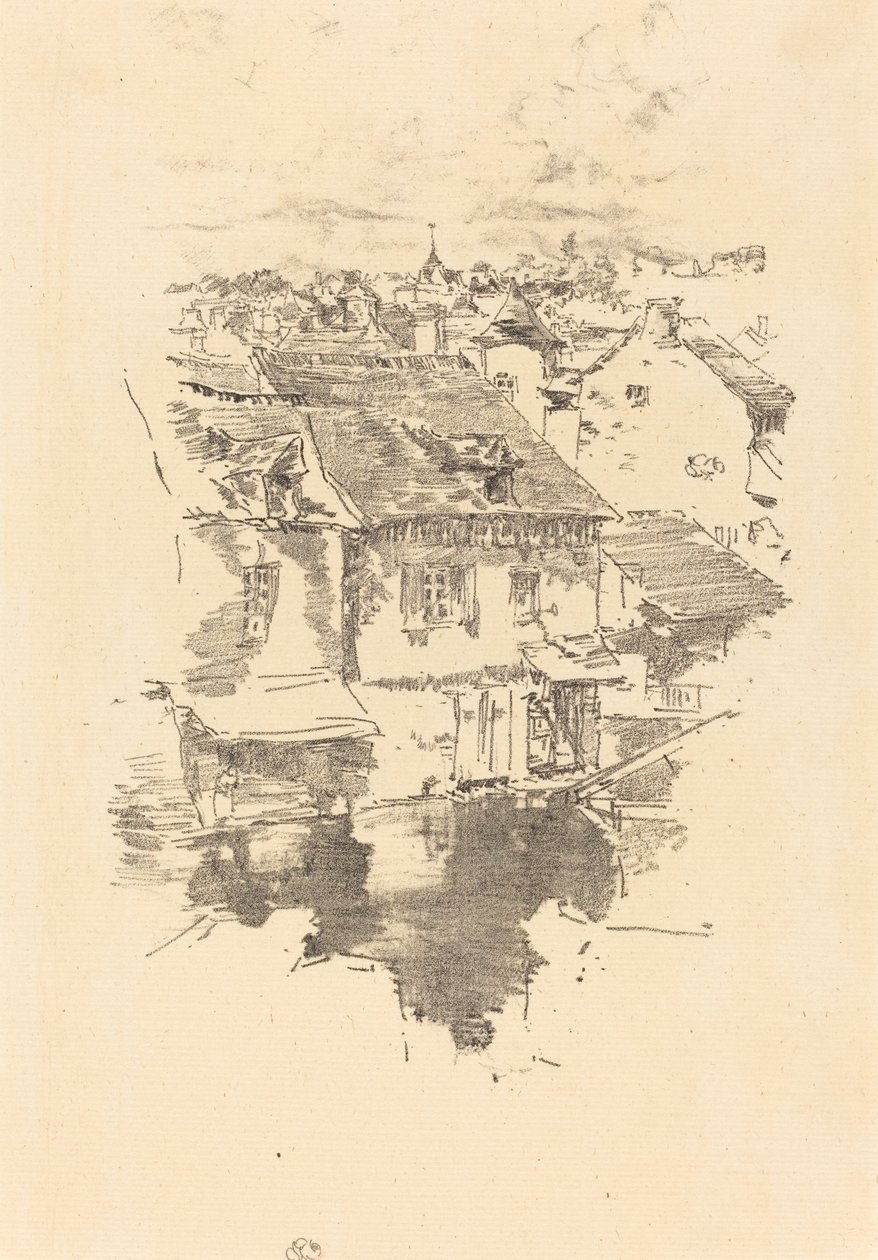 Vitré: O Canal, 1893. de James Abbott McNeill Whistler