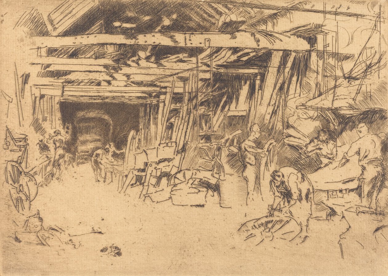 Wheelwright, 18791880. de James Abbott McNeill Whistler