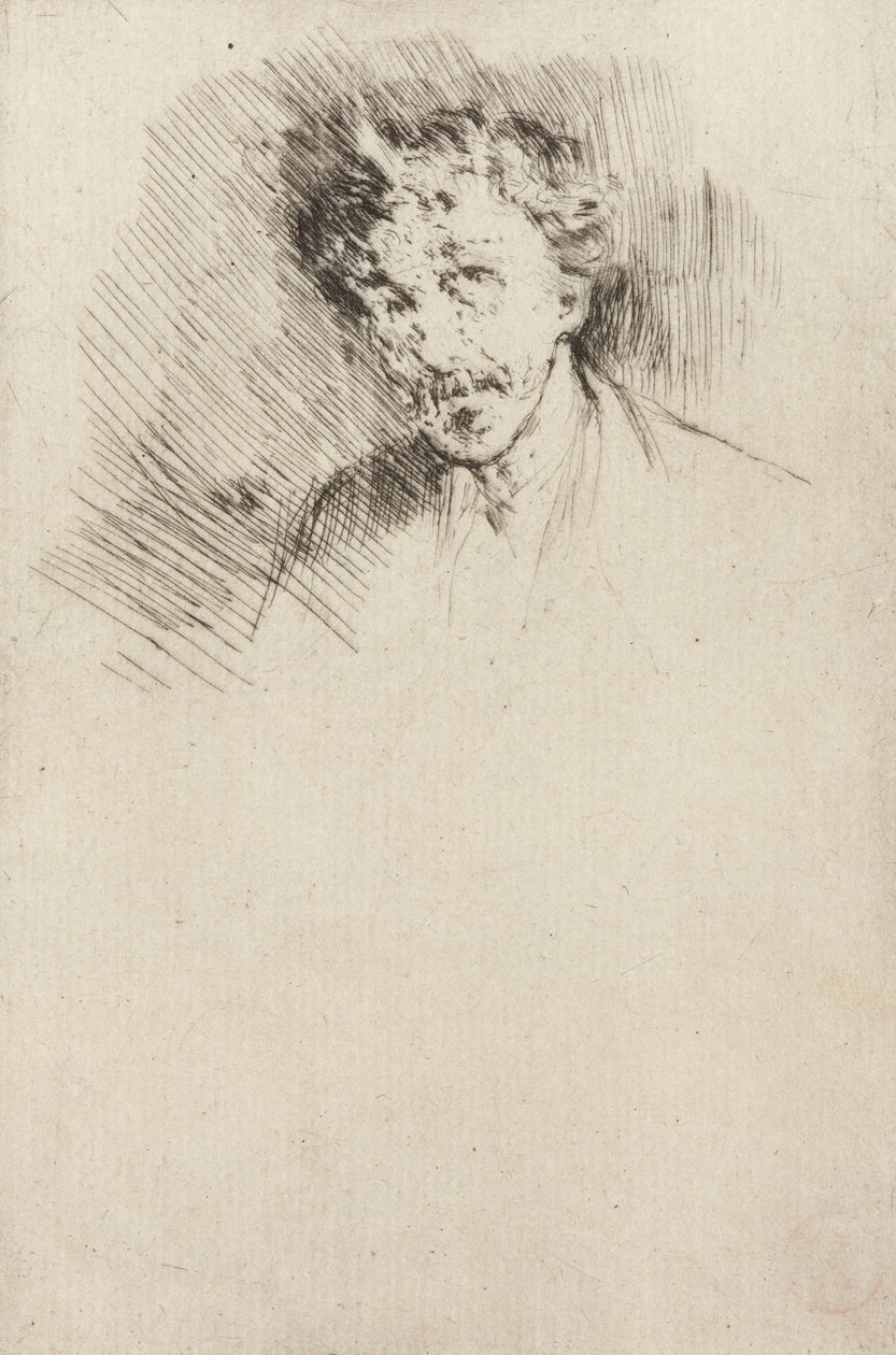 Whistler com a fechadura branca, 1879. de James Abbott McNeill Whistler