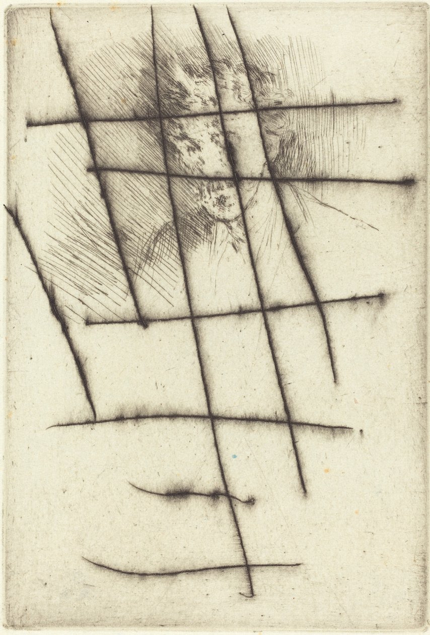 Whistler com a fechadura branca, 1879. de James Abbott McNeill Whistler