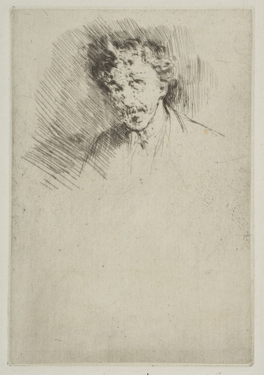 Assobiador com a fechadura branca, 1879. de James Abbott McNeill Whistler