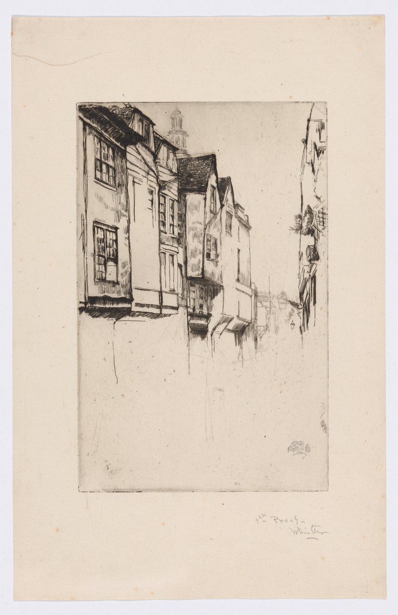 Wych Street, Londres de James Abbott McNeill Whistler