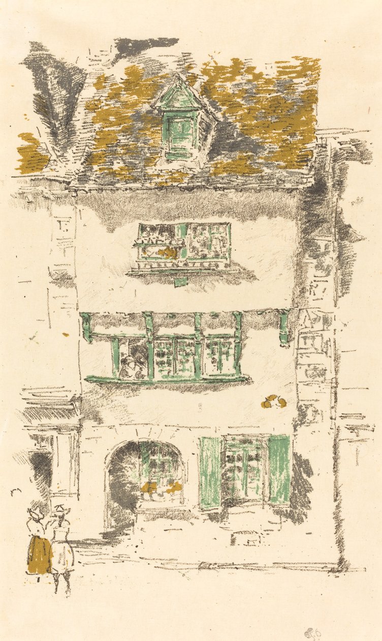 Casa Amarela, Lannion, 1893. de James Abbott McNeill Whistler