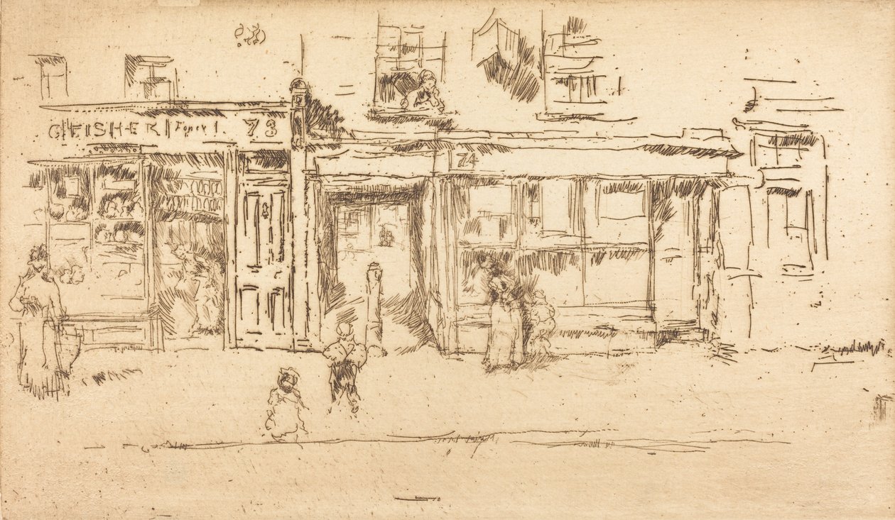 Rua York, Westminster, c. 18861888. de James Abbott McNeill Whistler