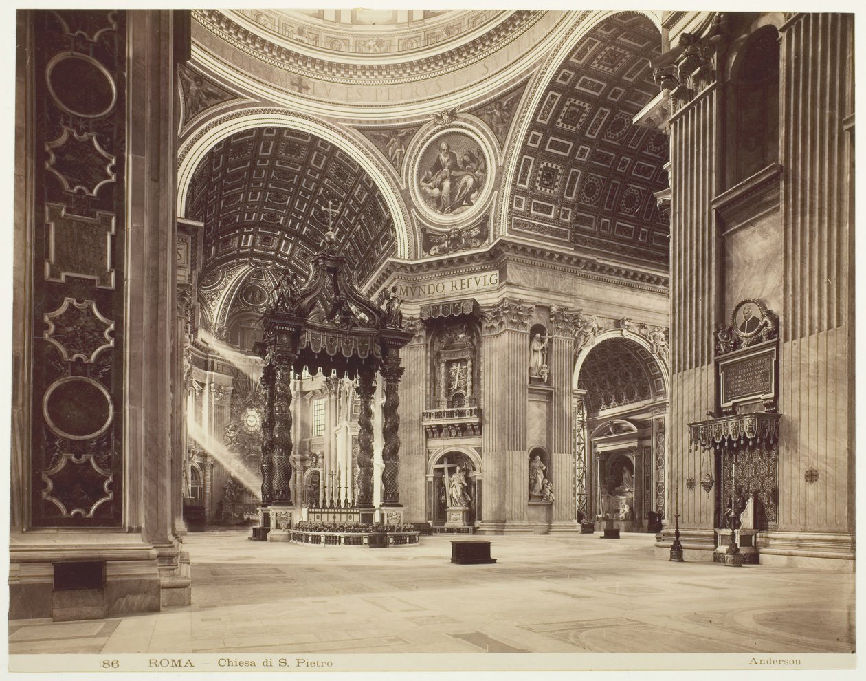 Igreja de São Pedro, Roma, Roma, Igreja de San Pietro, c. 1870. de James Anderson
